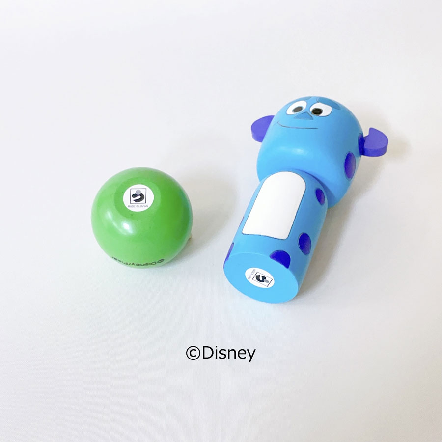 サリー こけし【 卯三郎こけし 】 モンスターズ・インク Disney 映画 プレゼント ギフト かわいい おうち時間 暮らし　クマのぷーさん 癒し インテリア 木製 日本製 伝統工芸品 モンスター 怪物 サリバン 卯三郎こけし 雑貨 置物 グッズ コラボ コラボレーション ディズニー