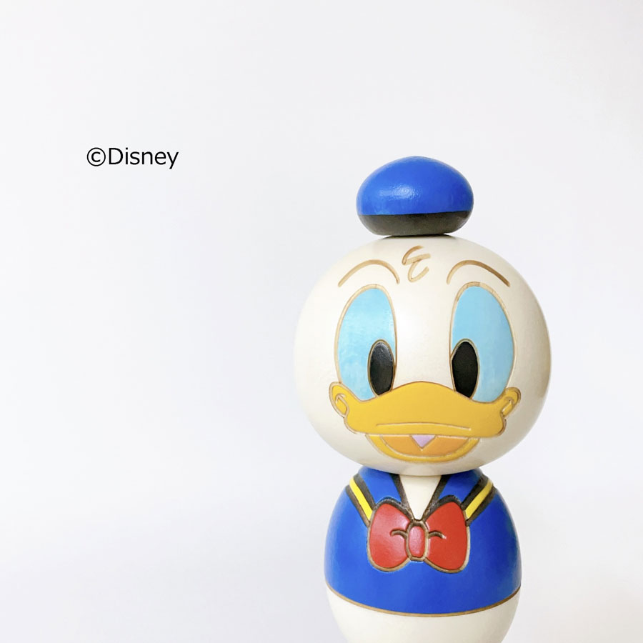 ドナルドダック こけし【 卯三郎こけし 】 ドナルド ダック Disney 映画 プレゼント ギフト かわいい おうち時間 暮らし stayhome 癒し インテリア 木製 日本製 伝統工芸品 アヒル 卯三郎こけし 雑貨 置物 グッズ コラボ　コラボレーション ディズニー