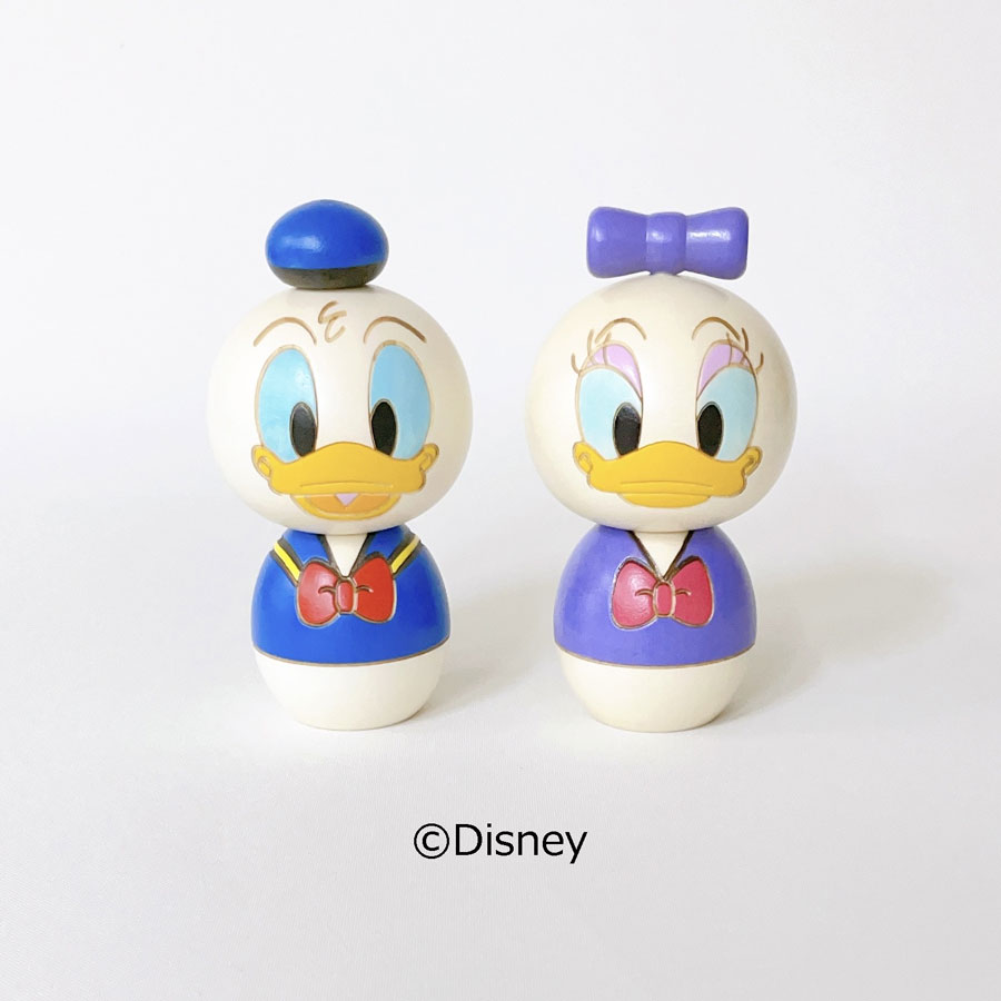 デイジーダック こけし【 卯三郎こけし 】 デイジー ダック Disney 映画 プレゼント ギフト かわいい おうち時間 暮らし stayhome 癒し インテリア 木製 日本製 伝統工芸品 アヒル 卯三郎こけし 雑貨 置物 グッズ コラボ　コラボレーション ディズニー