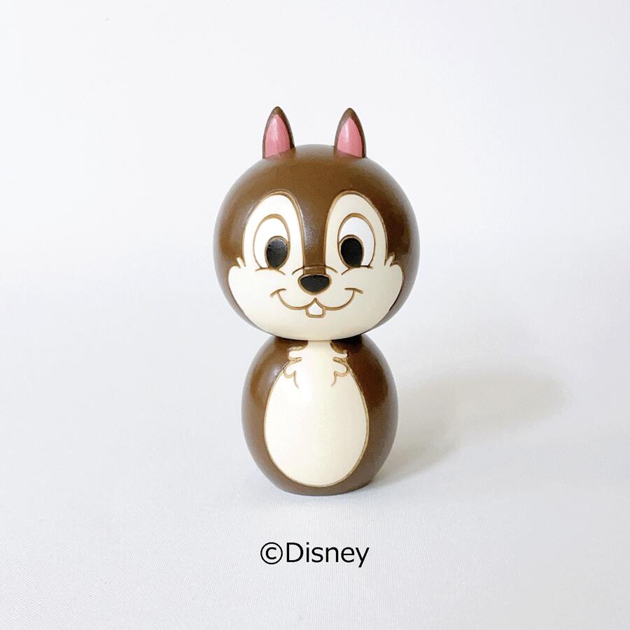 チップ こけし【 卯三郎こけし 】 リス Disney 映画 プレゼント ギフト かわいい おうち時間 暮らし stayhome 癒し インテリア 木製 日本製 伝統工芸品 卯三郎こけし 雑貨 置物 グッズ コラボ　コラボレーション ディズニー