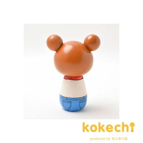 母の日　カーネーション　お気に入り ～ 【 くま 】 プレゼント ギフト かわいい おうち時間　願い　暮らし stayhome 癒し インテリア 木製 日本製 伝統工芸品 贈り物 置物 グッズ こけし 北欧 クマ デニム マフラー スカーフ ずきん