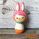 母の日　カーネーション　お気に入り ～ 【 うさぎ 】 プレゼント ギフト かわいい おうち時間　願い　暮らし stayhome 癒し インテリア 木製 日本製 伝統工芸品　贈り物 置物 グッズ こけし 北欧 クマ デニム マフラー スカーフ ずきん