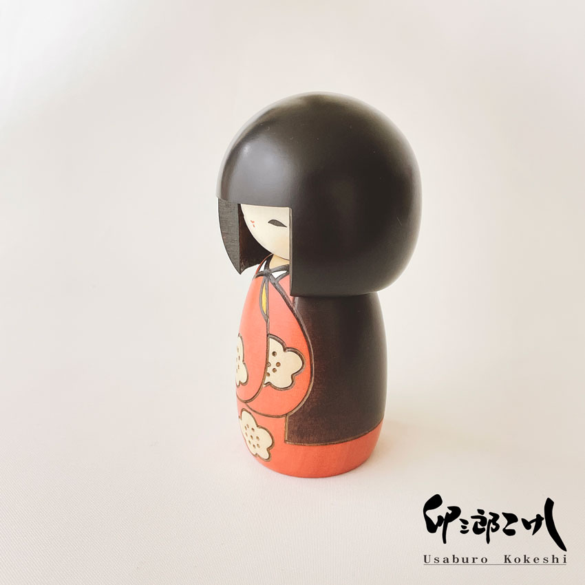 好日 赤 こけし 【 卯三郎こけし 】 プレゼント ギフト かわいい