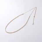 Amy(アミイ)　淡水パールホワイトベビーチェーンネックレス