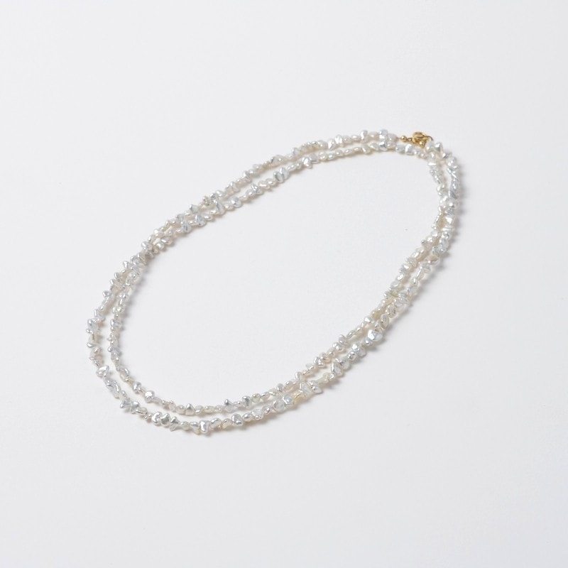 Mercy(マーシー)　南洋パールホワイト・ケシロングネックレス