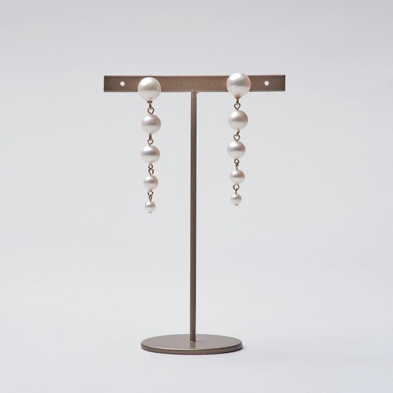 Viola(ヴィオラ) アコヤパール淡水パールグラデーションピアス