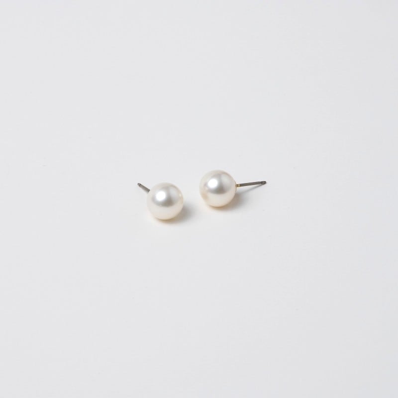 5.5-6mm 一粒スタッズパールピアス・真珠ピアス・イヤリング変更可 淡水パール 小粒