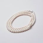 Elisie(エリジー)　淡水パールセミラウンド120㎝上質ロングネックレス