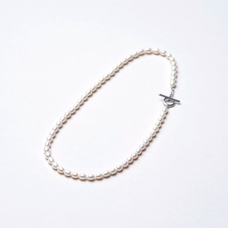 Kaela(カエラ) 淡水パールホワイトライスシェイプネックレス