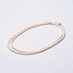 レナ(Rena)　淡水パールホワイト・ベビー120㎝ロングネックレス