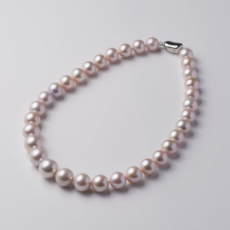 Oscar(オスカー) 淡水パールホワイト大粒パールネックレス