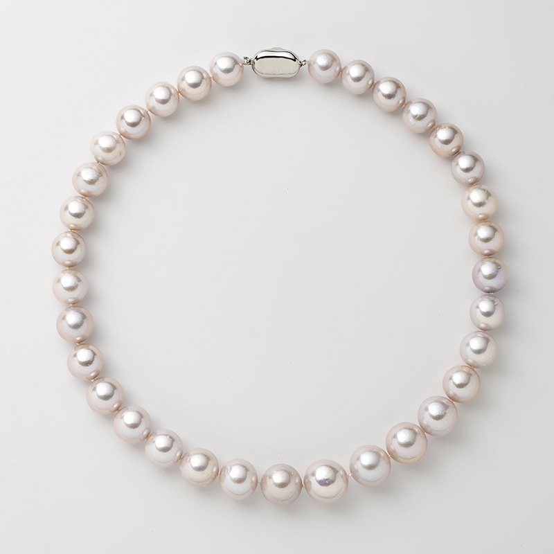 Oscar(オスカー)　淡水パールホワイト大粒パールネックレス