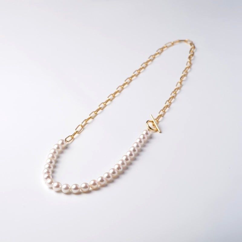 Paige(ペイジ) アコヤパールシャンクネックレス