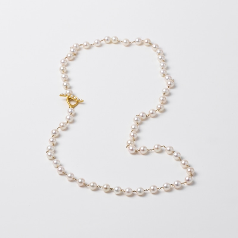 June(ジュン) アコヤパールシャンクロングネックレス