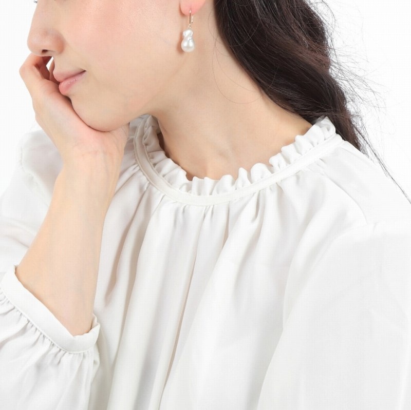 【久々の出品】大粒　こぼれバロックパールのピアス(イヤリング) バロックパール 一粒 こぼれパール ピアス イヤリング ピアス