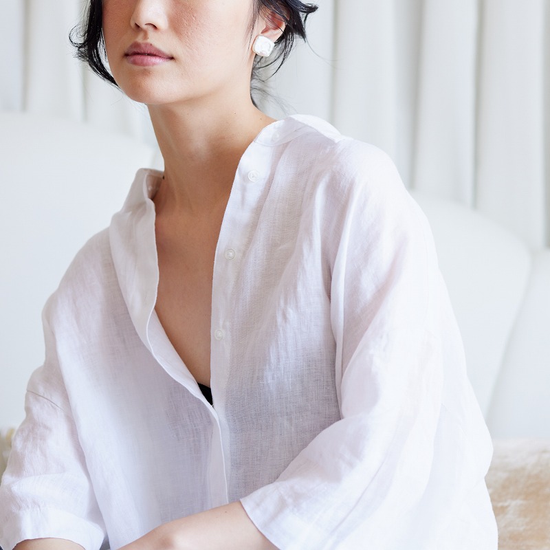 Tristan(トリスタン) 淡水パールホワイト・バロックピアス