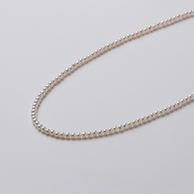 Amy(アミイ)　淡水パールホワイトベビーチェーンネックレス