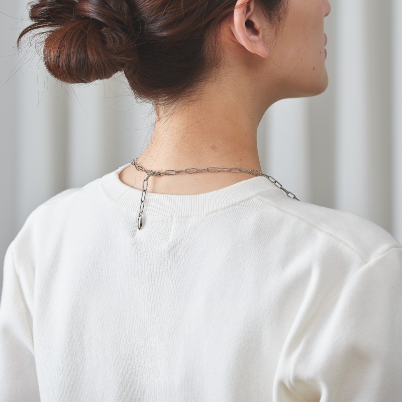 Emilia(エミリア) アコヤパールグレー・チェーンネックレス