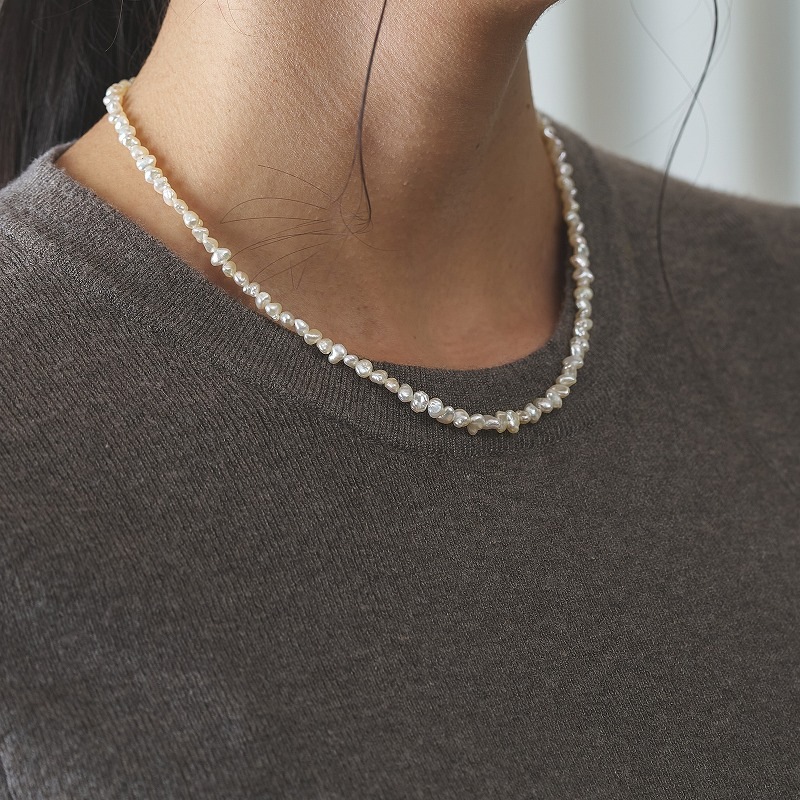 Tara(タラ)　アコヤホワイト・ケシネックレス