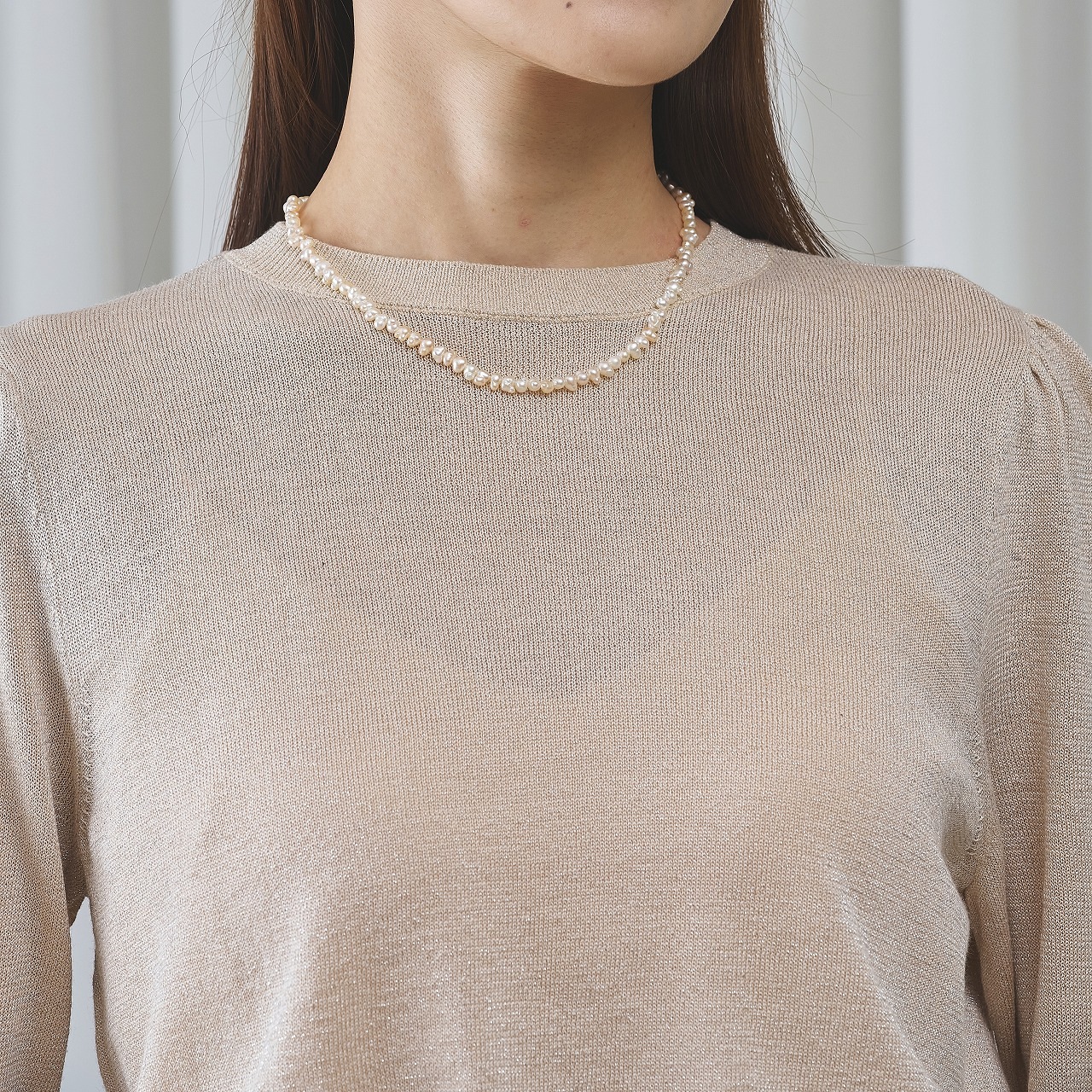 Tara(タラ)　アコヤホワイト・ケシネックレス