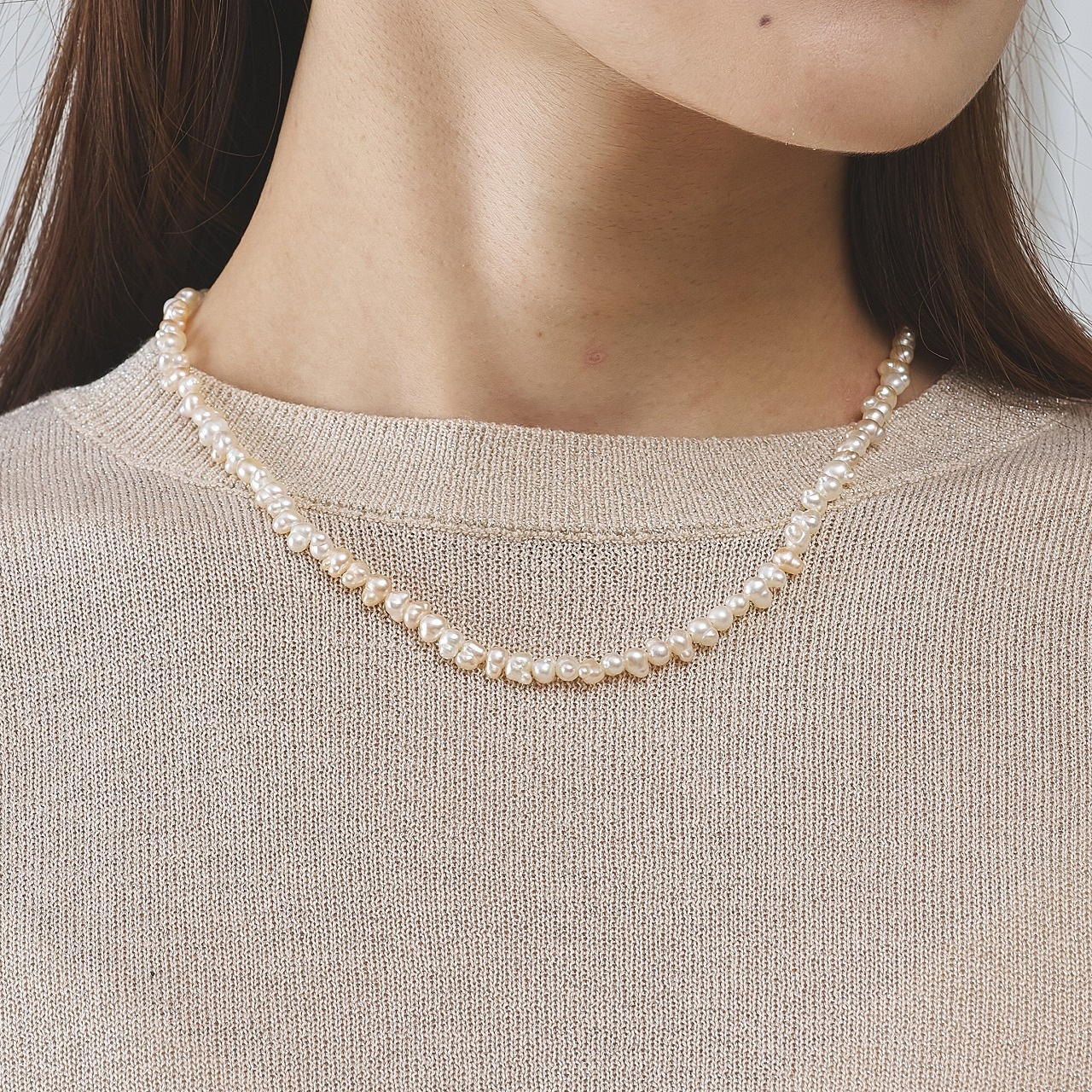 Tara(タラ)　アコヤホワイト・ケシネックレス