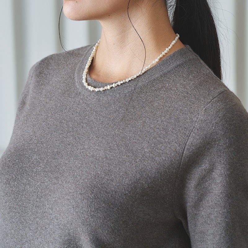 Tara(タラ)　アコヤホワイト・ケシネックレス