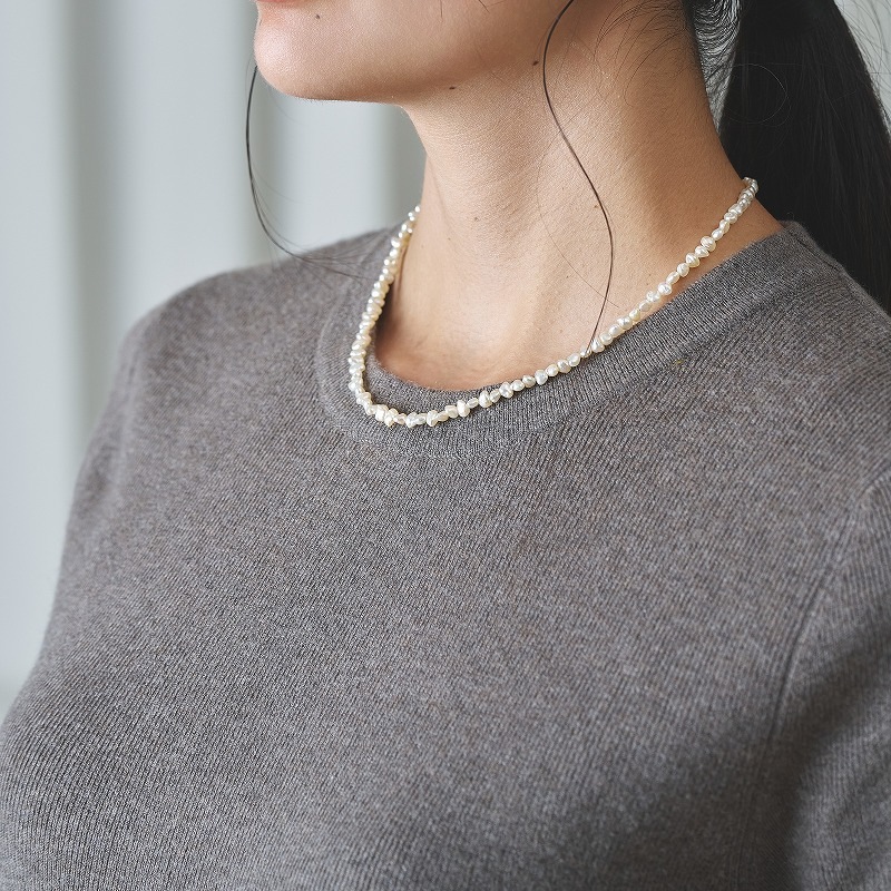 Tara(タラ)　アコヤホワイト・ケシネックレス