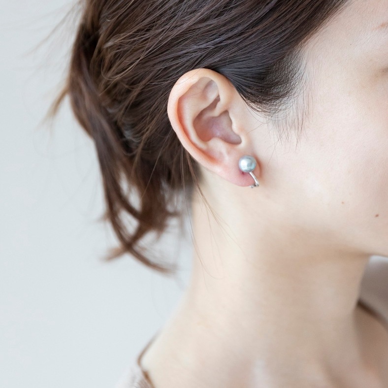 SALE】マリベル ドロップ グレーパール ピアス ピアス CHAN LUU