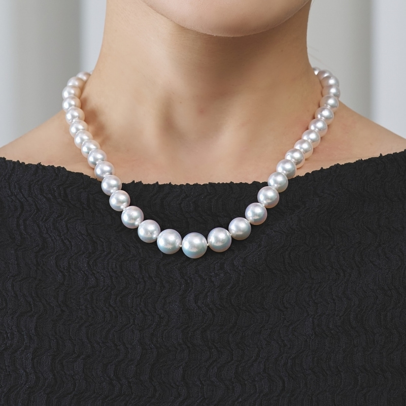 SISE パールネックレス 楽天市場】真珠 ネックレス パール 淡水真珠 7.0-8.0mm ホワイト