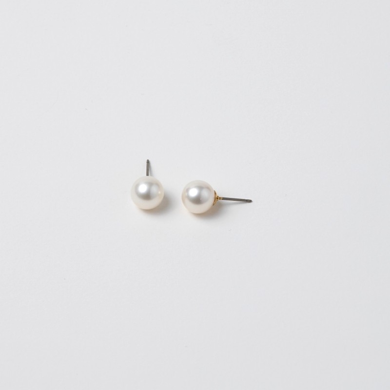 5.5-6mm　一粒スタッズパールピアス・真珠ピアス・イヤリング変更可　淡水パール　小粒
