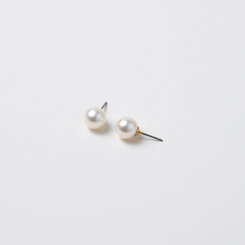 5.5-6mm 一粒スタッズパールピアス・真珠ピアス・イヤリング変更可