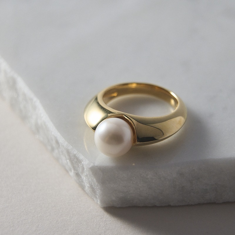 Olivia(オリヴィア)　 南洋パールホワイトリング