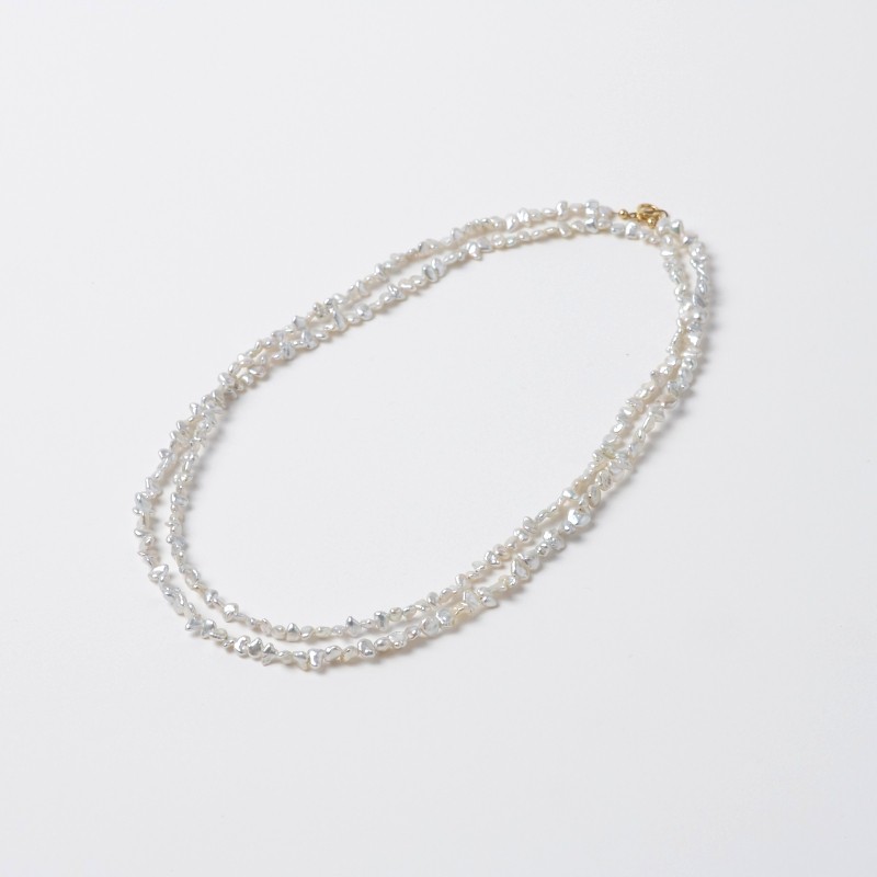 Mercy(マーシー)　南洋パールホワイト・ケシロングネックレス