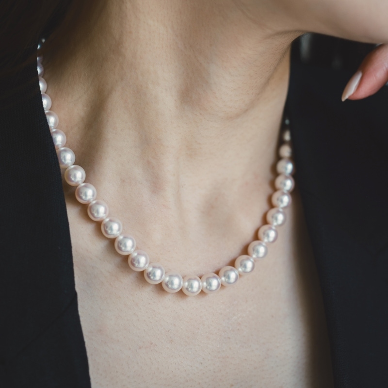 Julietta(ジュリエッタ) アコヤパールホワイトセミラウンド最高級ネックレス