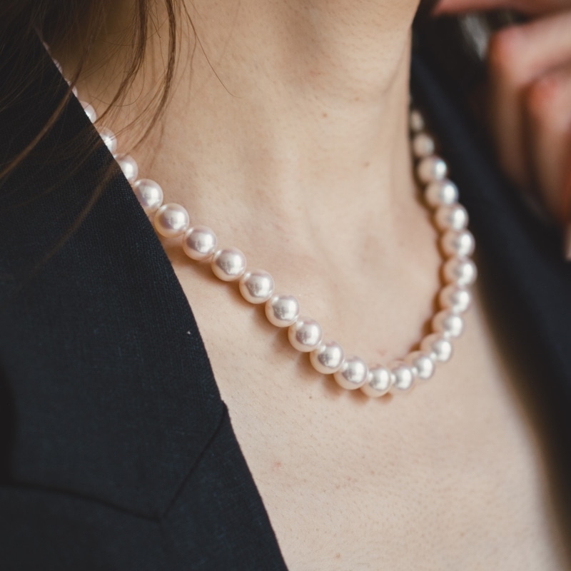 Julietta(ジュリエッタ) アコヤパールホワイトセミラウンド最高級ネックレス