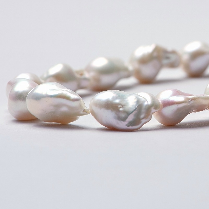 【Ruby】インプレッションストーン×淡水パールのデザインネックレス Ruby様専用】インプレッションストーン×淡水パールのデザインネックレス