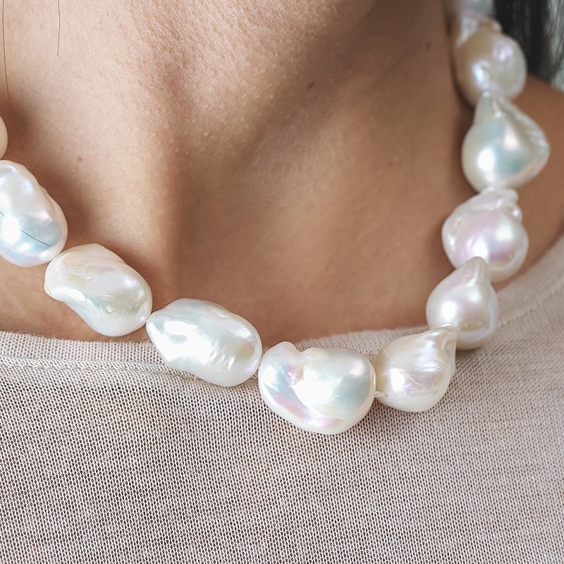 淡水パール ネックレス Joanne(ジョアンヌ) 淡水パールホワイト・オイスターネックレス