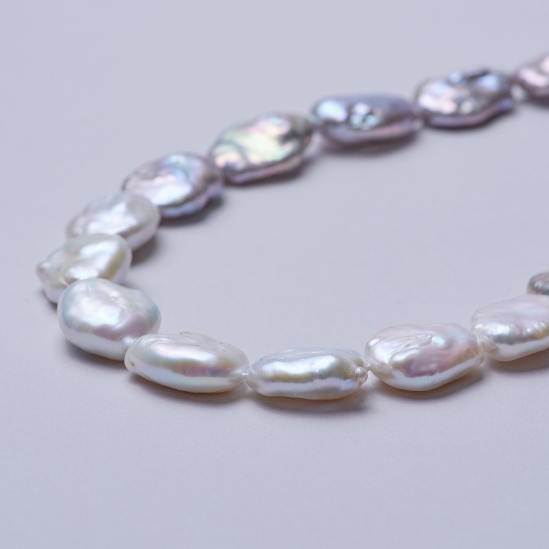 Brandy(ブランディ) 淡水パールフラットバロックコンビカラーネックレス