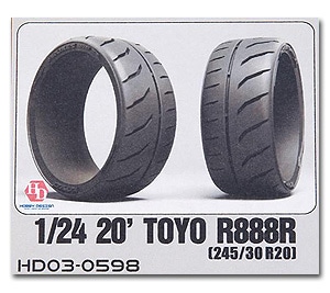 �ۥӡ��ǥ����� HOBBY DESIGN  1/24 �ȡ��衼 ������ R888R 245/30 R20 ��ư���Ϸ� Toyo (03-0598)