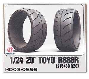 �ۥӡ��ǥ����� HOBBY DESIGN  1/24 �ȡ��衼 ������ R888R 275/30 R20 ��ư���Ϸ� Toyo (03-0599)