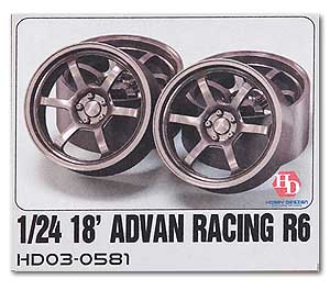 �ۥӡ��ǥ����� HOBBY DESIGN  1/24 18����� Advan ���ɥХ� �졼���� R6 �ۥ����륻�å� (HD03-0581)