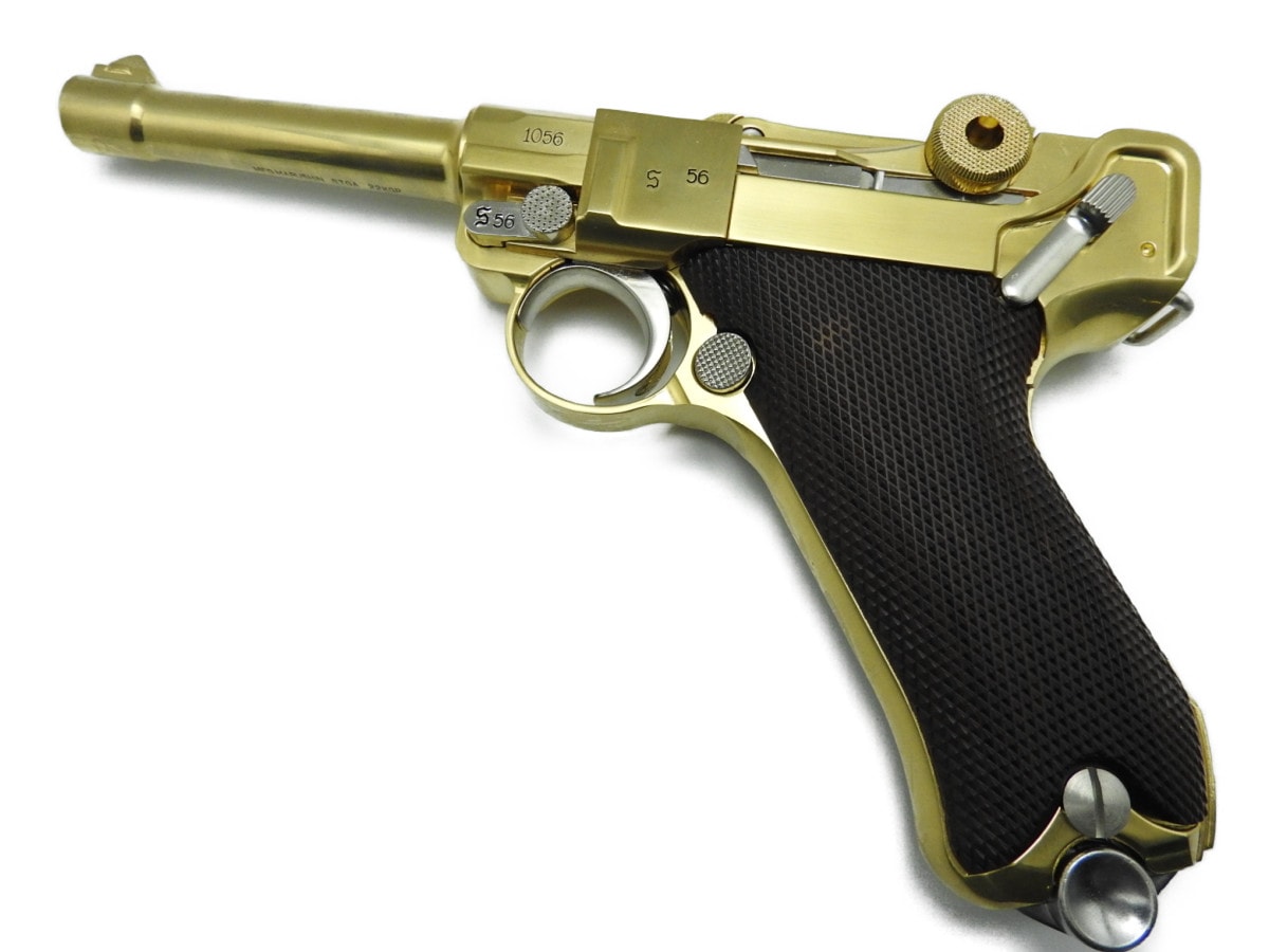  マルシン モデルガン ルガー Luger P08 金属モデルガン 4インチ  銃 ダミーカート式 高級ウォールナット木製グリップ付 026315|M|ブランド