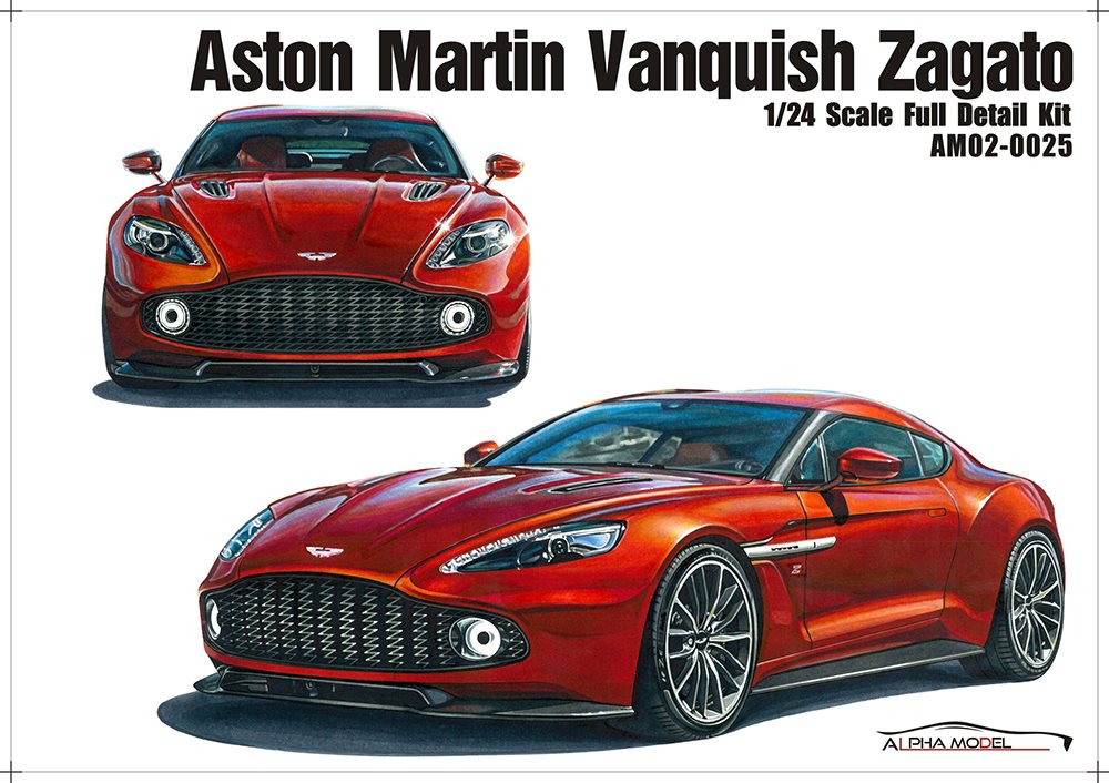Hobby Design Alpha Model 1/24 �����ȥ�ޡ����� Vanquish Zagato ��ư���Ϸ� �쥸�� �ե륭�å�