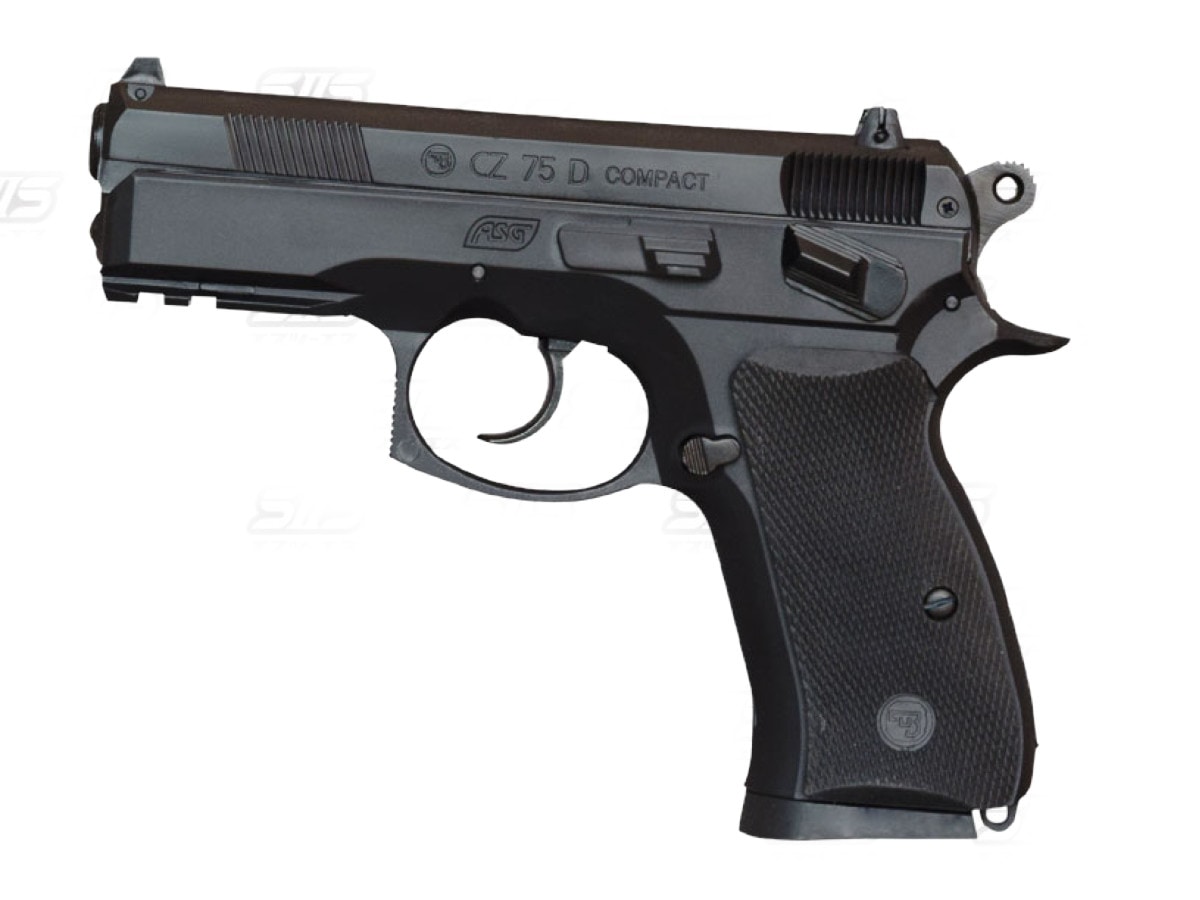 SIIS S2S ガスガン CZ75D コンパックト 固定スライド ガス NO-07 粘着