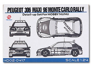 ۥӡǥ HOBBY DESIGN   1/24 ץ硼 306 ޥ WRC ƥ 1996 ǥƥ륢åץѡ NUNU (hd02-0417)