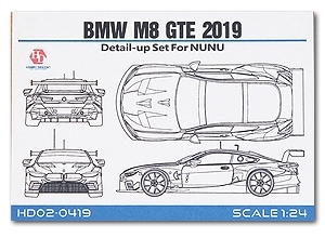 ۥӡǥ HOBBY DESIGN  1/24 BMW M8 GTE 2019 ǥƥ륢åץå NUNU ưϷ (hd02-0419)