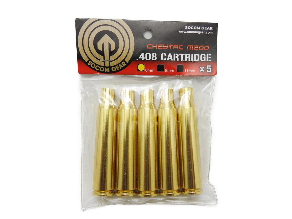 �������� ���� SOCOM GEAR  �����ȥ�å� Cheytac ���������å� M200 408 6mm�����ȥ�å� 5ȯ���� (408 CARTRIDGE)