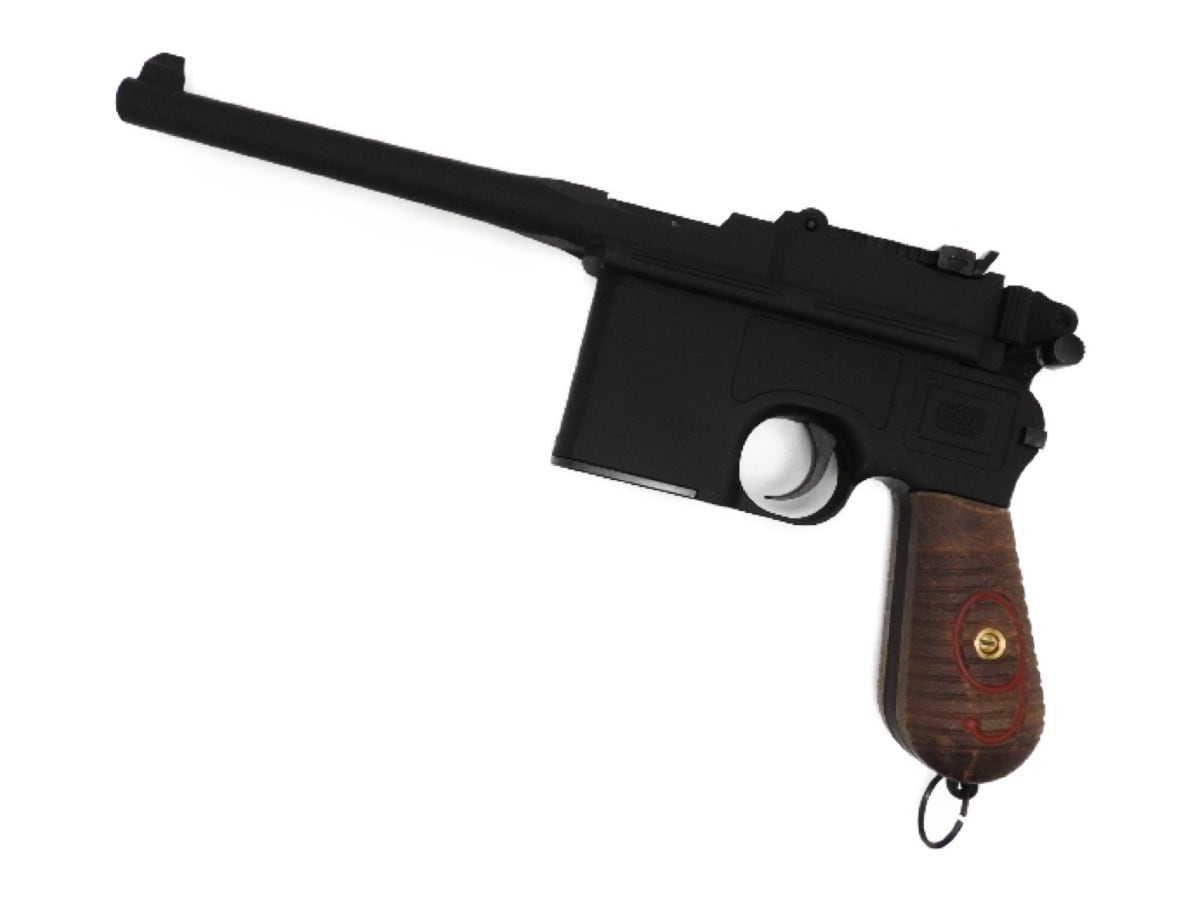 アクション A!CTION  モデルガン  Mauser モーゼル C96 Red9 レッド9 HW マットブラック マウザー ダミーカートリッジ10発付 (4580750660199)|A|ブランド