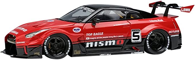 1/43 メイクアップ Make up  レーシングカー EIDOLON LB-シルエットワークス GT 35GT-RR GTウィング レッド/ブラック 完成品 LB014A オートサロン2022 限