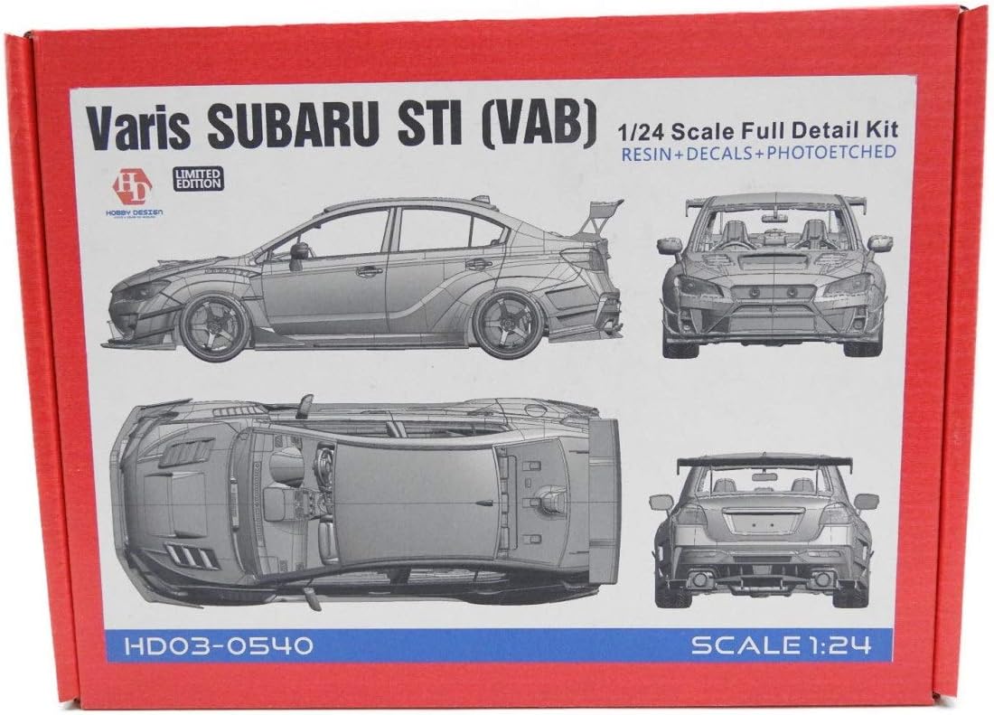 �ۥӡ��ǥ����� HOBBY DESIGN  1/24 SUBARU ���Х� ����ץ�å� WRX STI VAB �ե�ǥ��ƥ����륭�å� HD03-0540 (4580628907180)